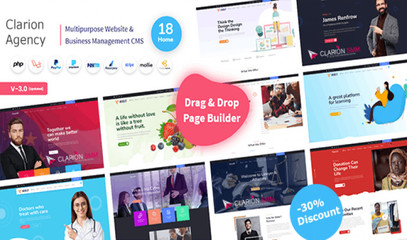 Clarion Agency 多功能网站和业务管理系统 CMS 完整的 php 网站源代码